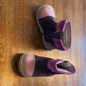 Pink and Purple Baby Girl Boots